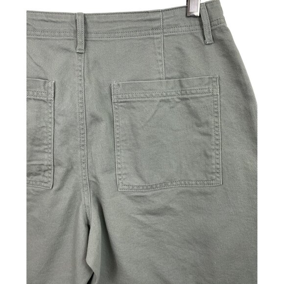 Falls Creek Green Denim Bermuda Shorts Womens Size 10 - Picture 5 of 10